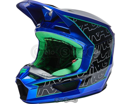 Мотошолом FOX V1 Mips Peril Blue XL (61-62 см)