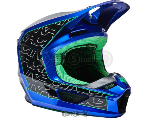 Мотошолом FOX V1 Mips Peril Blue XL (61-62 см)