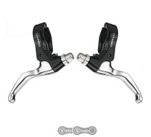 Ручки тормоза Tektro XL510ARL серебро, левая и правая