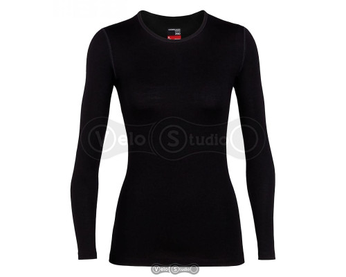 Термофутболка Icebreaker 260 Tech LS Crewe WMN Black L
