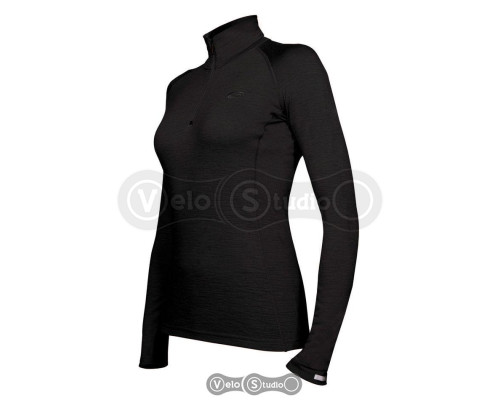 Термофутболка Icebreaker BF 150 LS Atlas Zip WMN black L