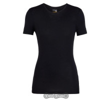 Термофутболка жіноча Icebreaker 175 Everyday SS Crewe Black S