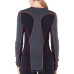Термофутболка жіноча Icebreaker 200 Oasis Deluxe LS Crewe Jet Hthr/Black/Prism M