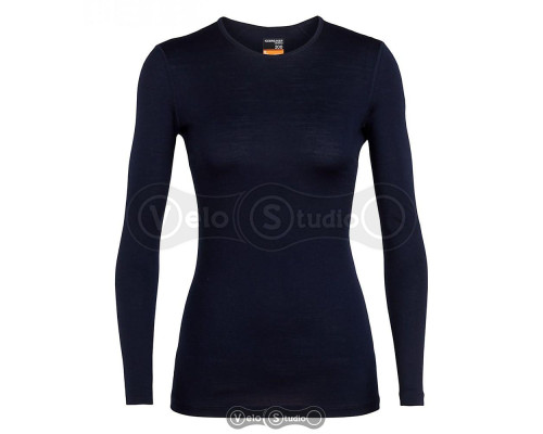 Термофутболка жіноча Icebreaker 200 Oasis LS Crewe Midnight Navy S