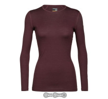 Термофутболка жіноча Icebreaker 200 Oasis LS Crewe Redwood XS