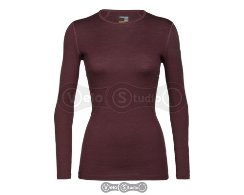 Термофутболка жіноча Icebreaker 200 Oasis LS Crewe Redwood XS