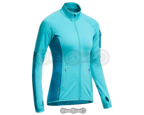 Термокофта Icebreaker Atom LS Zip WMN aquamarine/alpine/alpine S