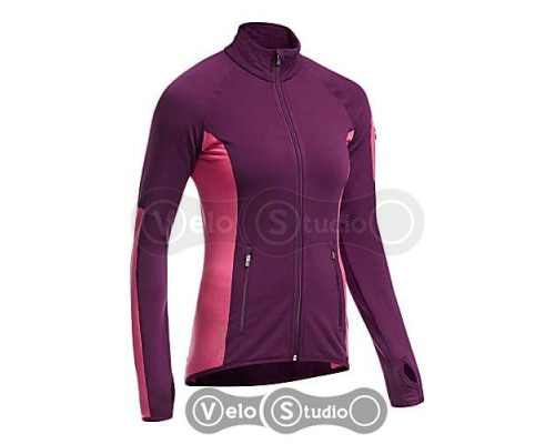 Термокофта Icebreaker Atom LS Zip WMN maroon/shocking S