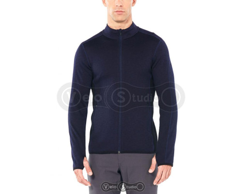 Термокофта Icebreaker Elemental LS Zip MEN Midnight Navy/Black M
