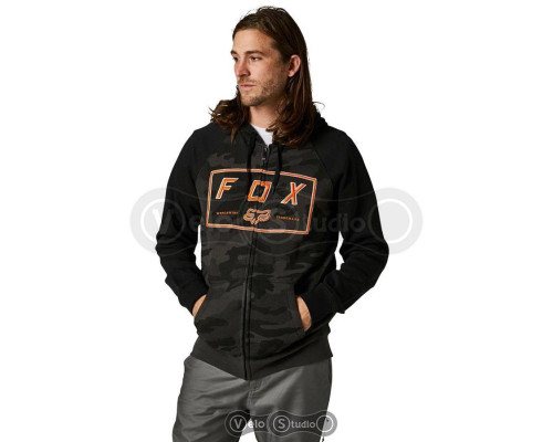 Толстовка FOX Badger Camo Zip Fleece Black Camo розмір L