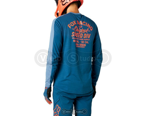Вело джерси FOX Ranger DR LS Jersey Dark Indigo размер L