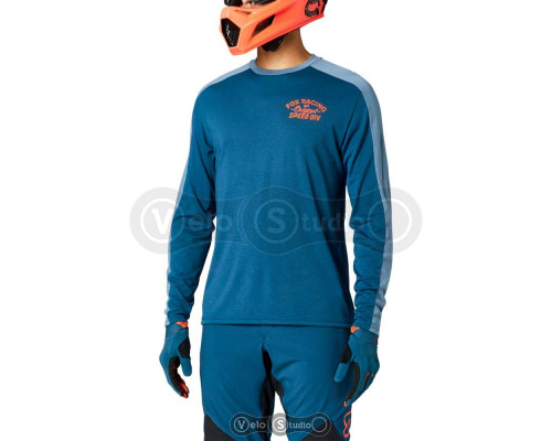 Вело джерси FOX Ranger DR LS Jersey Dark Indigo размер L