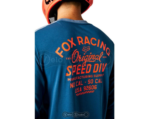Вело джерси FOX Ranger DR LS Jersey Dark Indigo размер L