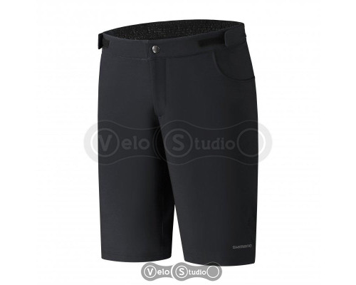 Шорты велосипедные Shimano Fukui черные, размер 30