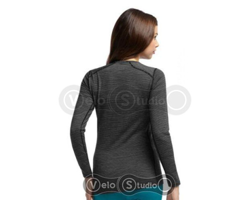 Термофутболка Icebreaker BF 200 Oasis LS Crewe WMN black/snow M