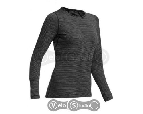 Термофутболка Icebreaker BF 200 Oasis LS Crewe WMN black/snow M