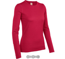 Термофутболка Icebreaker BF 200 Oasis LS Crewe WMN garnet S