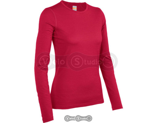 Термофутболка Icebreaker BF 200 Oasis LS Crewe WMN garnet S