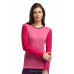 Термофутболка Icebreaker BF 200 Oasis LS Crewe WMN shocking/garnet/vino S