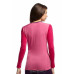 Термофутболка Icebreaker BF 200 Oasis LS Crewe WMN shocking/garnet/vino S