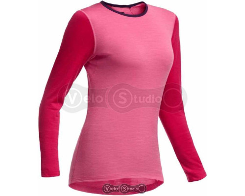 Термофутболка Icebreaker BF 200 Oasis LS Crewe WMN shocking/garnet/vino S