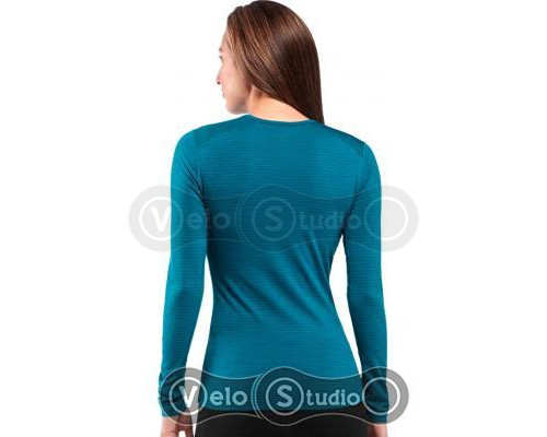 Термофутболка Icebreaker BF 200 Oasis LS Crewe WMN Stripe cruise overdye L