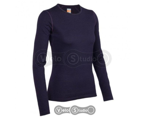 Термофутболка Icebreaker BF 200 Oasis LS Crewe WMN Stripe lotus overdye M