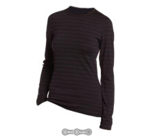 Термофутболка Icebreaker BF 260 Tech Top LS WMN Stripe cognac M