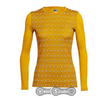 Термофутболка Icebreaker Oasis LS Crewe Align WMN bolt/snow L