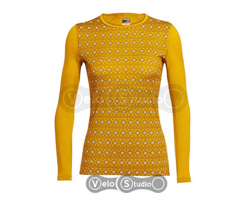 Термофутболка Icebreaker Oasis LS Crewe Align WMN bolt/snow L