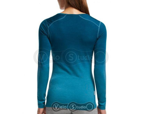 Термофутболка Icebreaker Oasis LS V Dawn WMN Shr/Ngt S