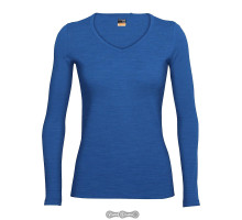 Термофутболка Icebreaker Oasis LS V WMN pelorus S