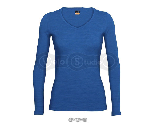 Термофутболка Icebreaker Oasis LS V WMN pelorus S