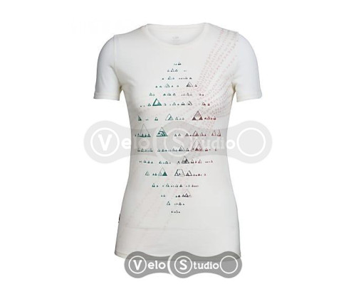 Термофутболка Icebreaker Tech Lite SS CREW WMN diamont burst snow S