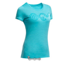 Термофутболка жіноча Icebreaker Tech T SS Low Crewe WMN glacier S