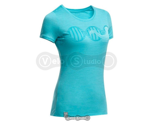 Термофутболка жіноча Icebreaker Tech T SS Low Crewe WMN glacier S