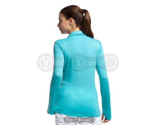 Термокофта Icebreaker BF 260 Tech Top LS Half Zip WMN glacier/white M