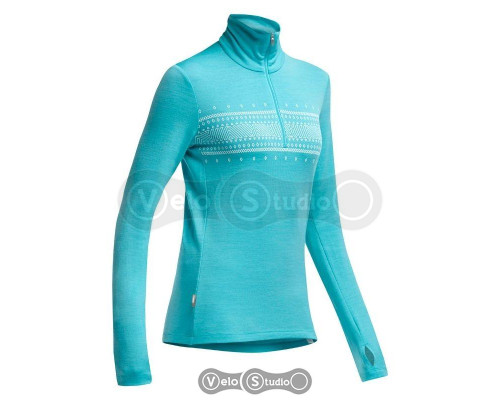Термокофта Icebreaker BF 260 Tech Top LS Half Zip WMN glacier/white M