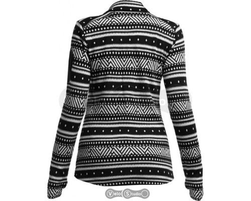 Термокофта Icebreaker BF 260 Vertex LS Half Zip WMN black/snow/garnet S