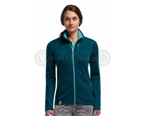 Термокофта Icebreaker Cascade LS Zip stripe WMN night overdye/glacier M