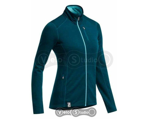Термокофта Icebreaker Cascade LS Zip stripe WMN night overdye/glacier M