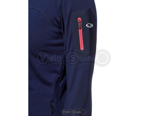 Термокофта Icebreaker Terra LS Zip WMN admiral/pop pink M
