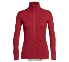 Термокофта Icebreaker Terra LS Zip WMN oxblood/stealth M