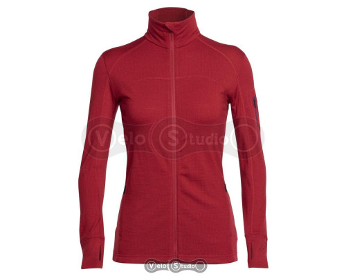 Термокофта Icebreaker Terra LS Zip WMN oxblood/stealth M
