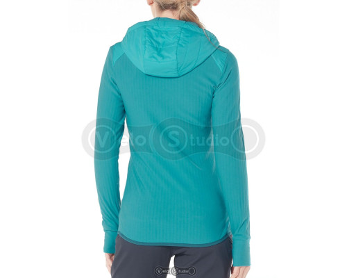 Термокуртка Icebreaker Descender Hybrid LS Half Zip Hood Arctic Teal/Kingfis S