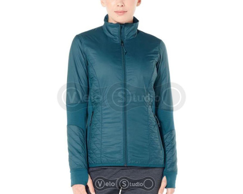 Жіноча куртка Icebreaker Helix LS Zip Kingfisher/Jet HTHR S
