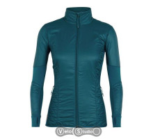 Термокуртка жіноча Icebreaker Helix LS Zip Kingfisher/Jet HTHR S