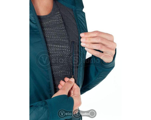Жіноча куртка Icebreaker Helix LS Zip Kingfisher/Jet HTHR S