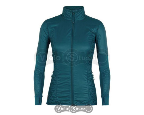 Жіноча куртка Icebreaker Helix LS Zip Kingfisher/Jet HTHR S