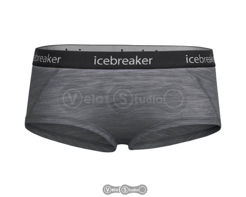 Термотруси жіночі Icebreaker Sprite Hot pants WMN gritstone hthr/Black XS